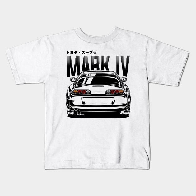 Toyota Supra Mk4 Kids T-Shirt by idrdesign